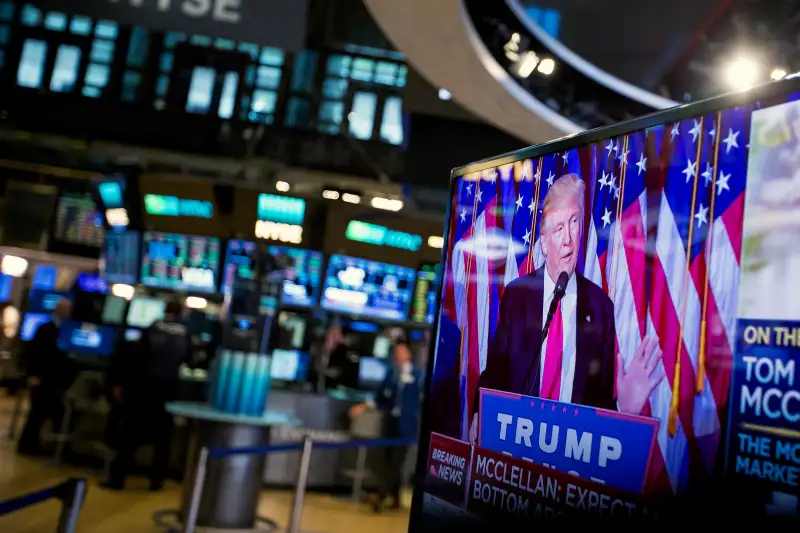 Trading On The Floor Of The NYSE The Day After Trump Defeats Clinton In Stunning Upset