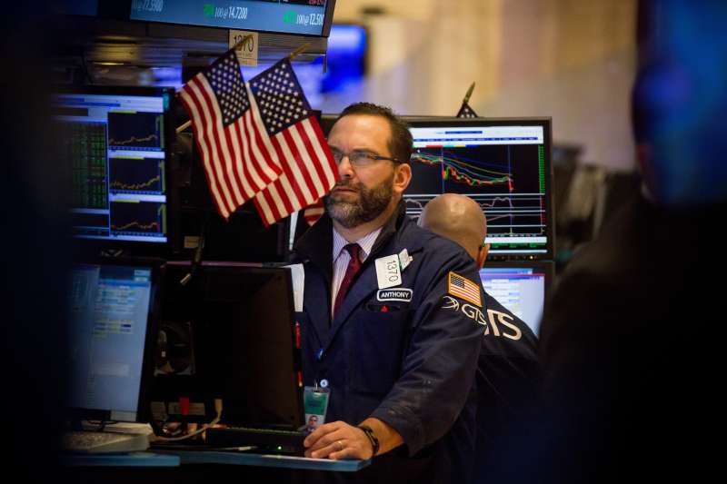 Trading On The Floor Of The NYSE As U.S. Stocks Climb To Record High While Crude Surges