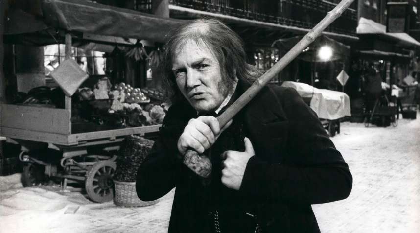 Albert Finney as Ebenezer Scrooge in 1970.