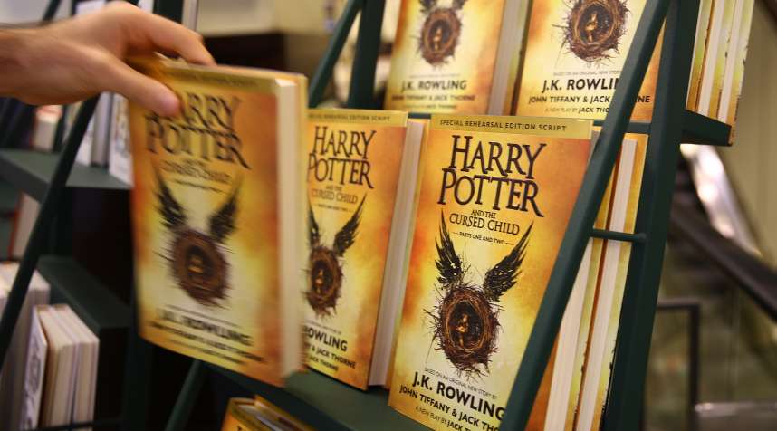 Harry Potter and the Cursed Child topped Amazon's list of best-selling books.