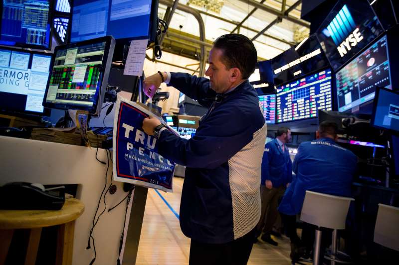 Trading On The Floor Of The NYSE The Day After Trump Defeats Clinton In Stunning Upset