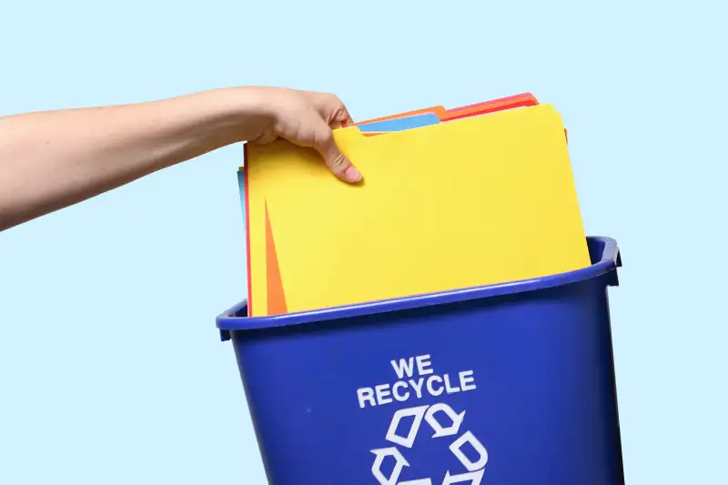 recycling file folders