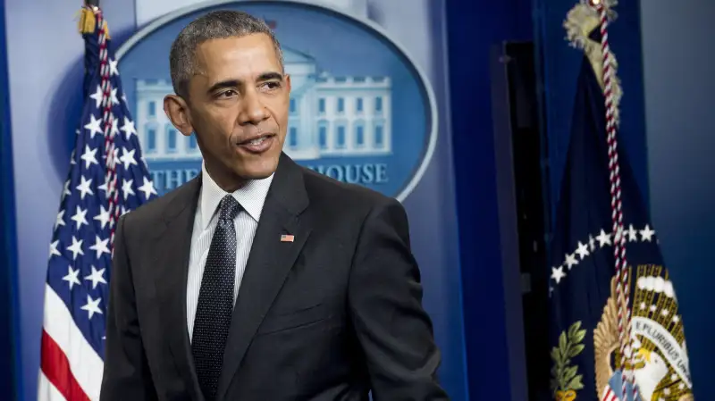 Obama speaks in White House press room