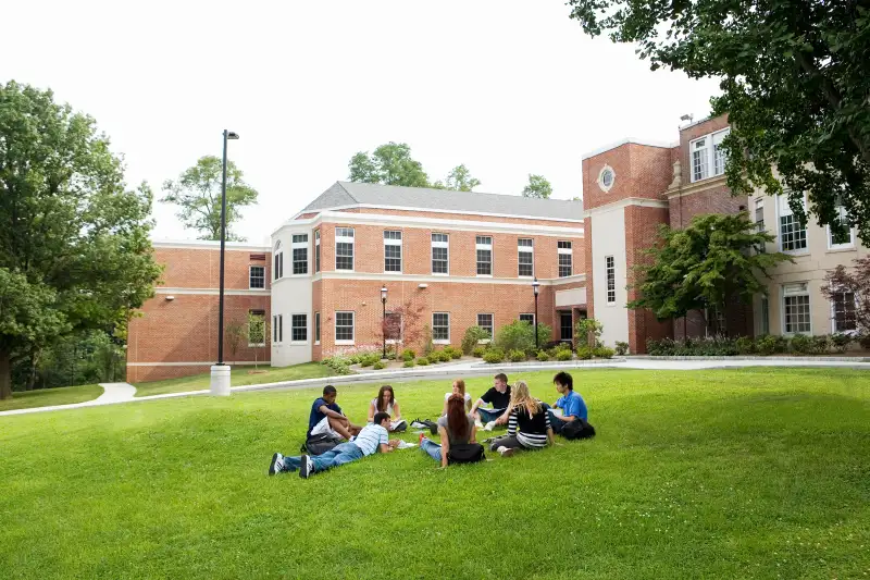 Students on college campus