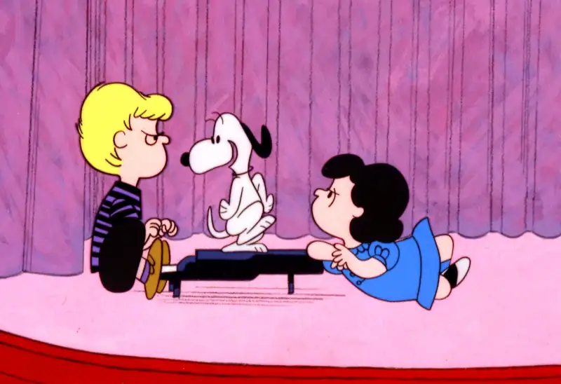 A scene from  A Charlie Brown Christmas