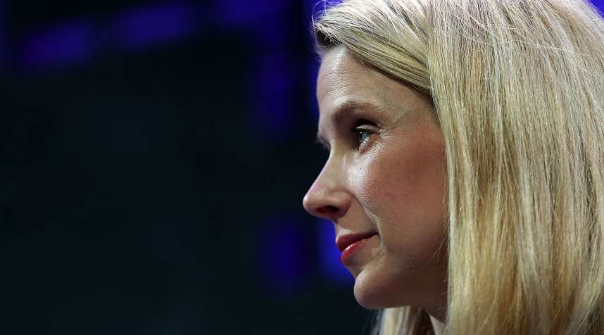 Yahoo president and CEO Marissa Mayer speaks during the Fortune Global Forum on November 3, 2015 in San Francisco.