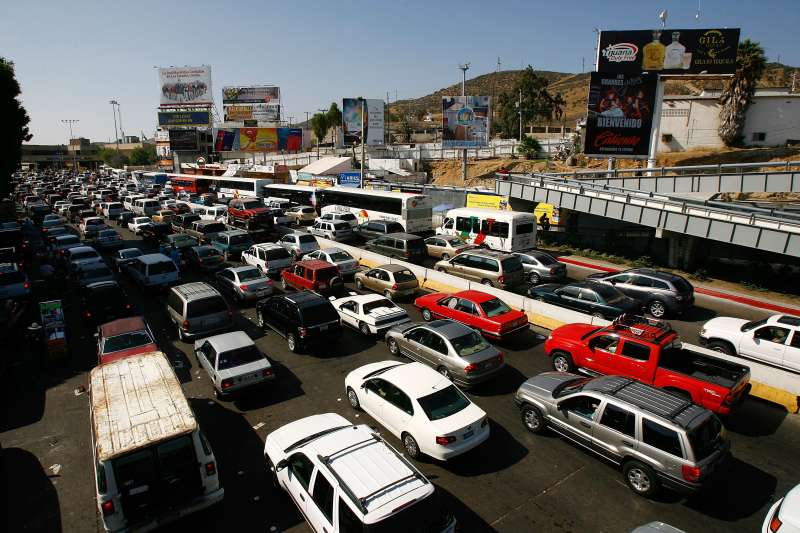 Americans Fuel Up On Cheaper Gas Over The Border Of Mexico