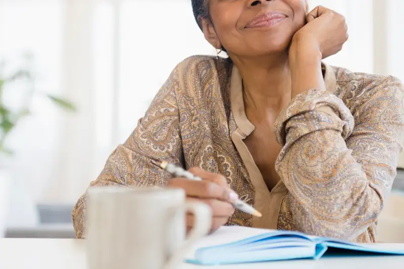 Senior Woman at Desk