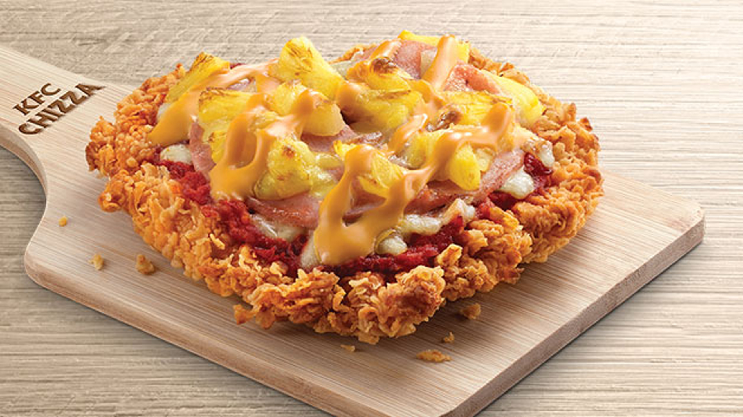 You Can Now Eat KFC's Fried Chicken-Pizza Mashup in Singapore