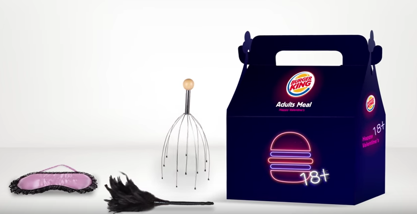 Burger King Is Offering Adults-Only Toys with Its Special Valentine’s Day Meal