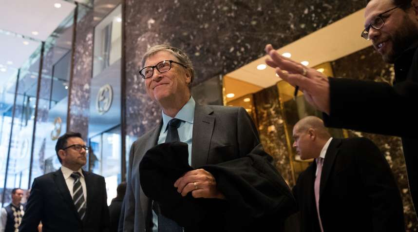 Bill Gates visited Trump Tower in December to meet with Donald Trump.