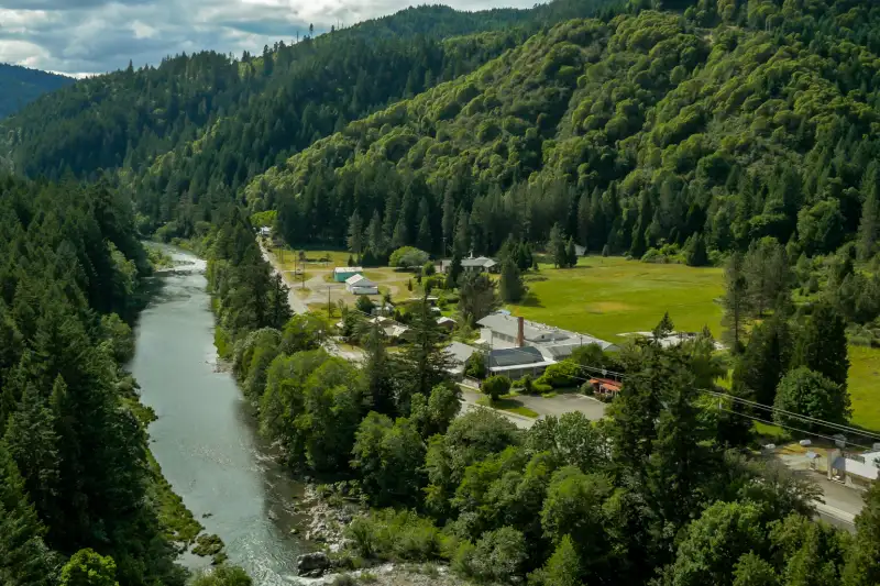 The town of Tiller, Oregon along the South Umpqua River.