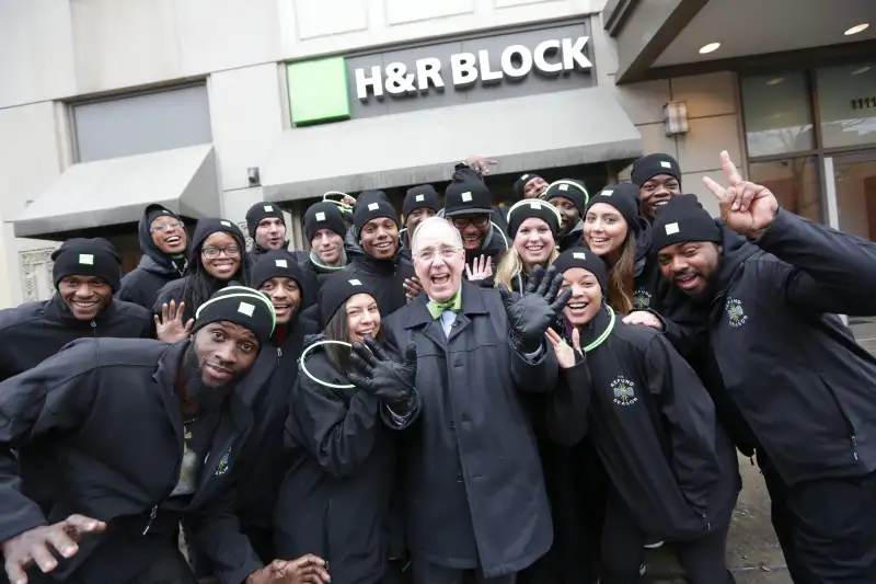 H&R Block's real-life tax pro and spokesperson, Richard Gartland at an H&R Block location in Chicago, Friday, January 15, 2016.