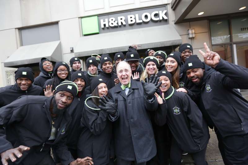 H&amp;R Block's real-life tax pro and spokesperson, Richard Gartland at an H&amp;R Block location in Chicago, Friday, January 15, 2016.
