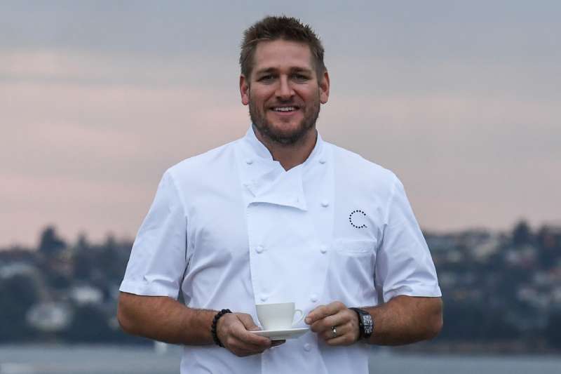 Curtis Stone welcomes the Sun Princess to Sydney on October 17, 2016 in Sydney, Australia.