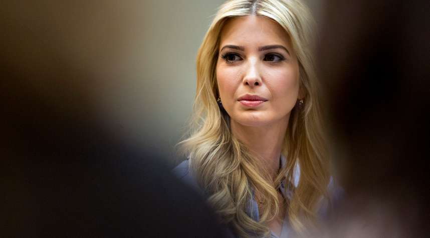 Ivanka Trump, daughter of U.S. President Donald Trump, listens while meeting with women small business owners with Trump, not pictured, in the Roosevelt Room of the White House on March 27, 2017 in Washington, D.C.