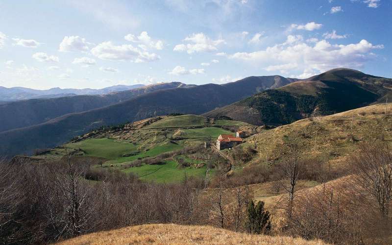 Hilly countryside near Varese Ligure