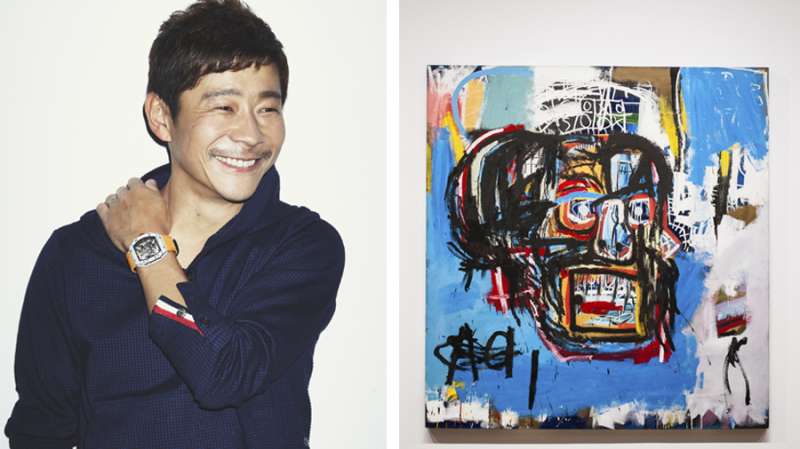 Yusaku-Maezaw-sothebys-jean-michel-basquiat-painting-auction-record-Untitled-skull