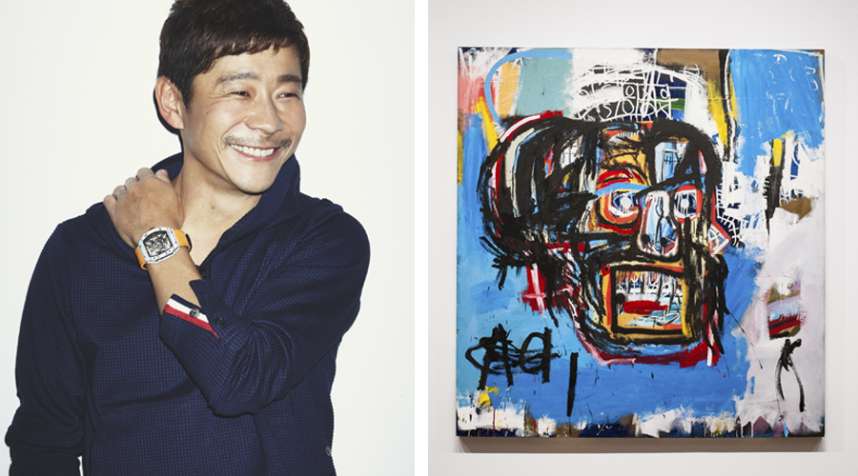 Yusaku Maezawa, noted Japanese collector and entrepreneur, bought Jean-Michel Basquiat's Masterpiece  Untitled,  for $110.5 million after a 10-minute bidding war at Sotheby's in New York on May 18, 2017.
