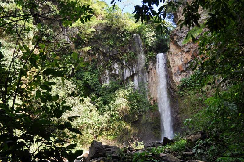 Waterfall in the forest by Buena Vista Lodge, near Liberia, Guanacaste, Costa Rica
