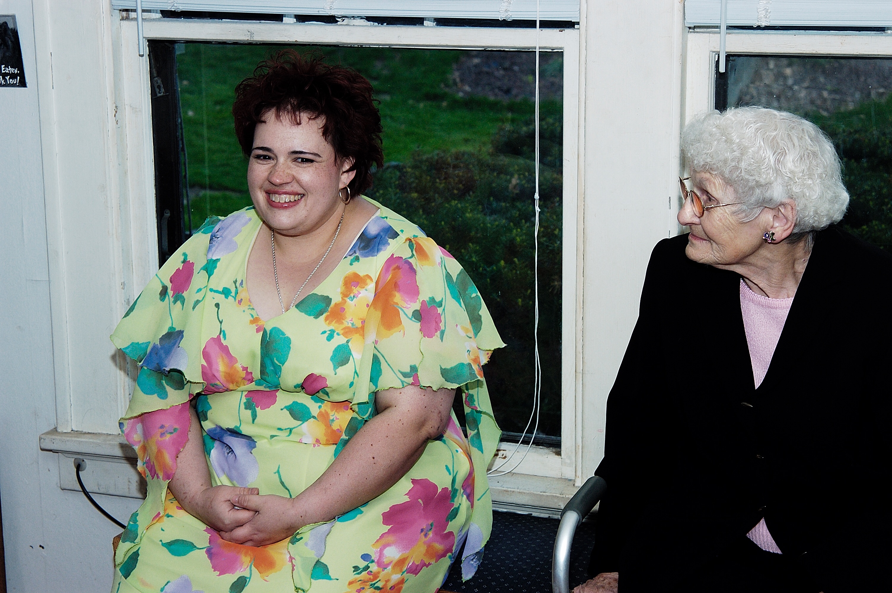 The late Kelly Wilkins with her grandmother, who is now opting for hospice treatment.