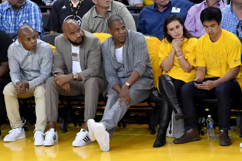 Who's sitting courtside at Warriors games?