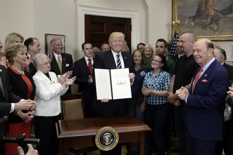 President Trump Delivers Remarks At Apprenticeship Initiative And Signs Executive Order