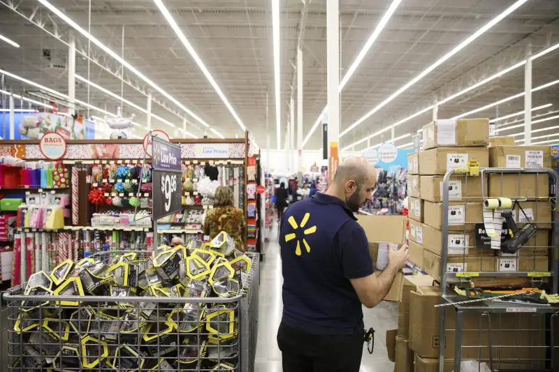 Operations Inside A Wal-Mart Stores Inc. Location Ahead Of Black Friday