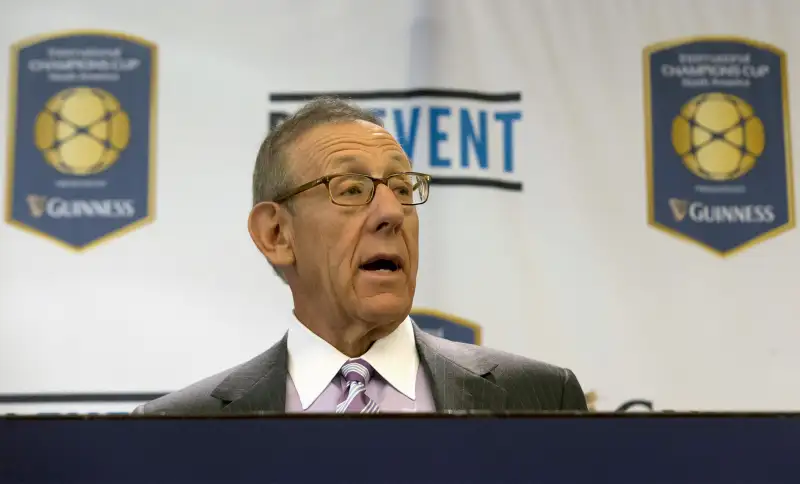 Ross speaks during a news conference to announce the 2015 International Champions Cup North America in New York