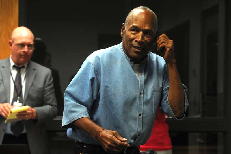 O.J. Simpson attends a parole hearing at Nevada's Lovelock Correctional Center, July 20, 2017.
