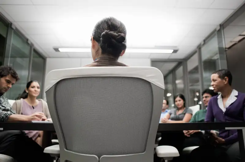 Businesspeople meeting in conference room