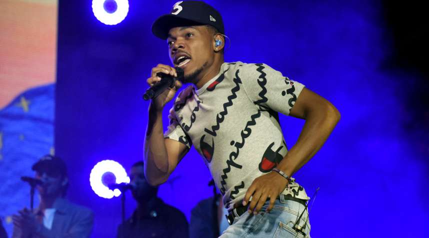 Chance the Rapper performs during Lollapalooza 2017 at Grant Park on August 5, 2017 in Chicago, Illinois.