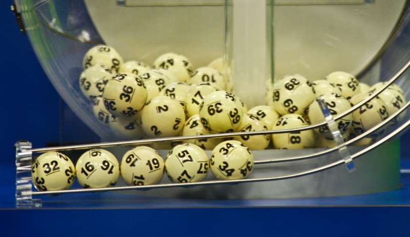 The winning Powerball numbers are shown after being drawn at the Florida Lottery studio in Tallahassee