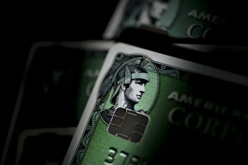 American Express Credit Card Illustrations After Posting Third-Quarter Profit