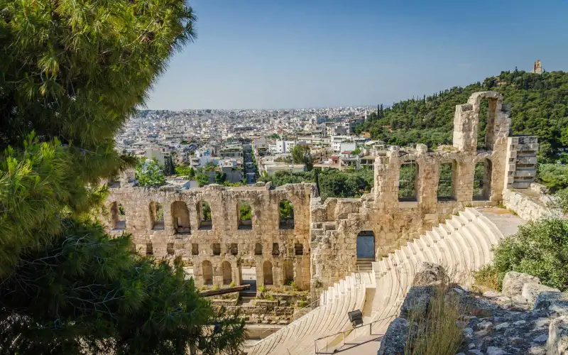 Ancient ruins of Athens, Greece