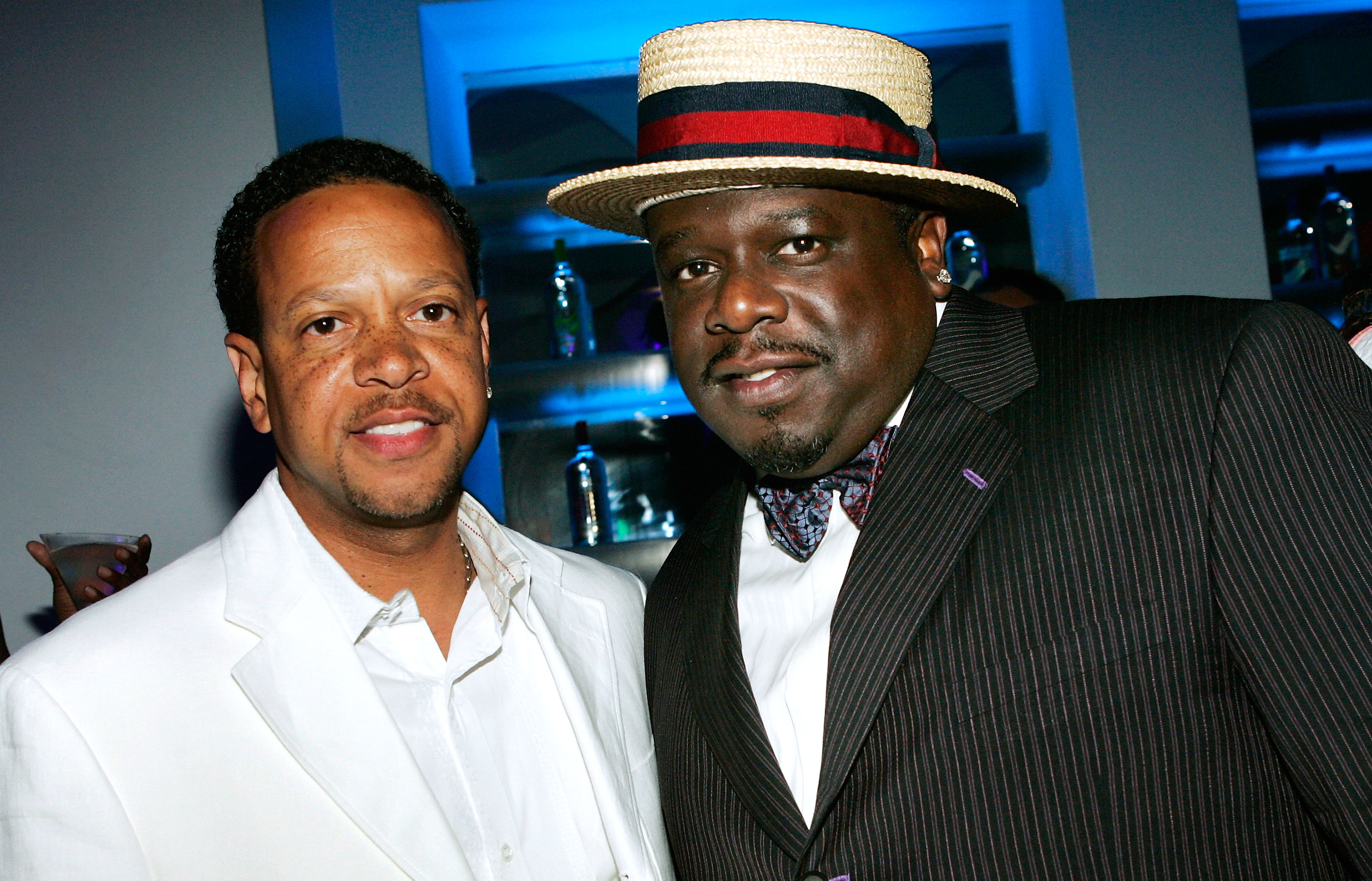 Rhone (left) with Cedric the Entertainer.