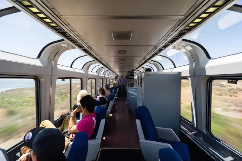 Scenic train travel, USA