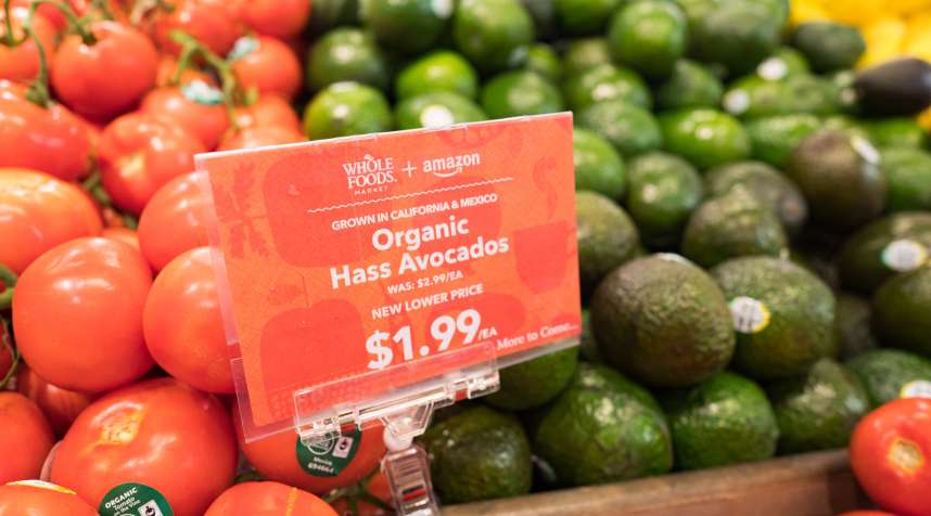 Whole Foods lowered prices on a limited selection of items on Monday, when Amazon took over ownership.