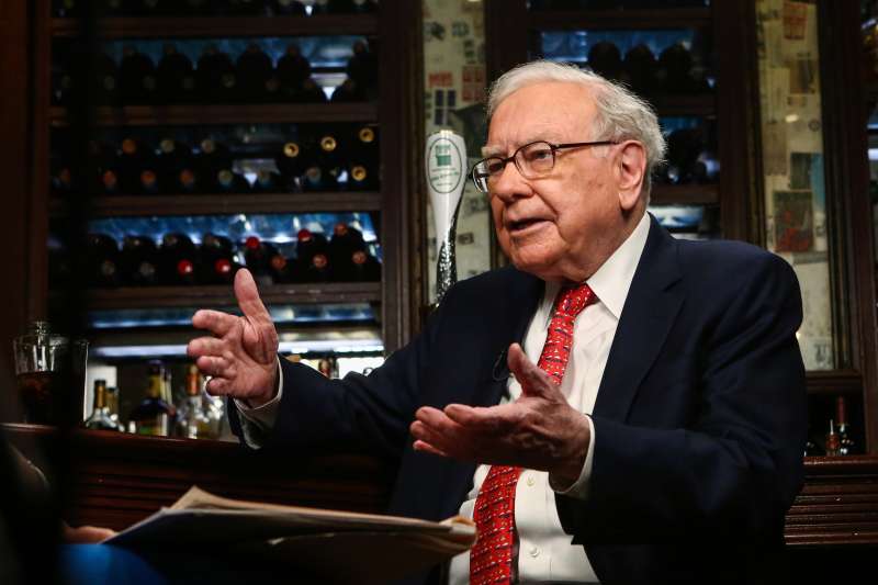 Warren Buffett, chairman and chief executive officer of Berkshire Hathaway Inc., speaks during a Bloomberg Television interview in New York, U.S., on Wednesday, Aug. 30, 2017. Buffett said the rally in markets over the last several years has made it harder to find bargains, but that stocks remain his choice over bonds.