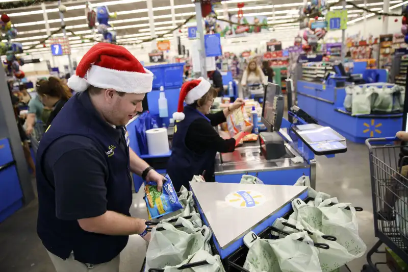 Operations Inside A Wal-Mart Stores Inc. Location Ahead Of Black Friday