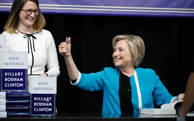 Hillary Clinton Signs Copies Of  What Happened