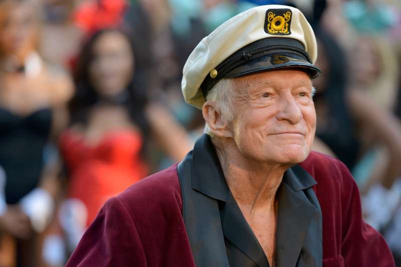 Hugh Hefner, celebrating Playboy's 60th anniversary at a special event in 2014.