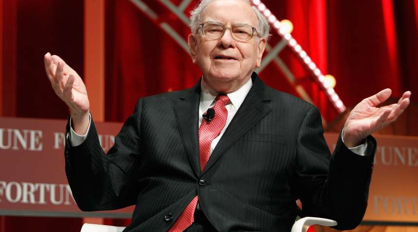 Warren Buffett speaks during Fortune's Most Powerful Women Summit in 2015.