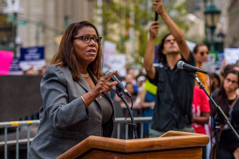 New York City Public Advocate Letitia James, in response to Attorney General Jeff Sessions announcing the end of the Deferred Action for Childhood Arrivals (DACA) program today, spoke on the streets of New York on September 5, 2017.