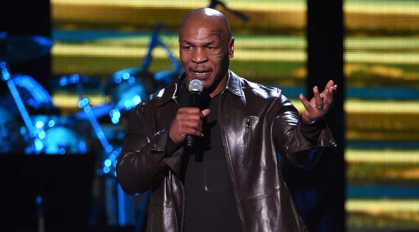 Former boxer Mike Tyson speaks onstage during the 2014 Soul Train Music Awards at the Orleans Arena on November 7, 2014 in Las Vegas, Nevada.