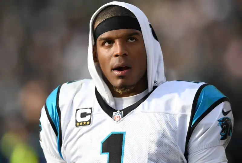 Cam Newton: Panthers star's shirt is him and son dabbing - Sports