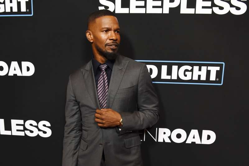 Actor Jamie Foxx arrives at the premiere of Open Road Films'  Sleepless  at the Regal LA Live Stadium 14 on January 5, 2017 in Los Angeles, California.