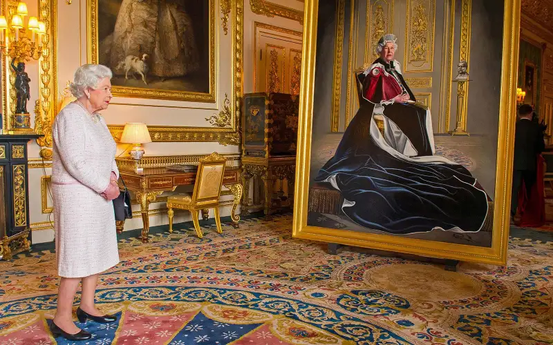 BRITAIN-ROYALS-ART