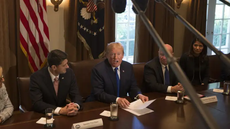 House Republicans meet with Donald Trump on proposed tax plan, Washington DC, USA - 02 Nov 2017