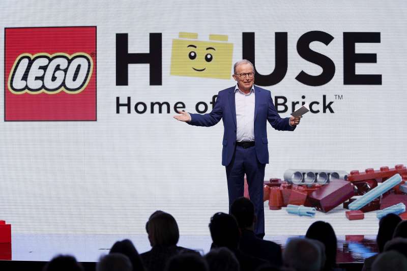Kjeld Kirk Kristiansen at the opening of the new LEGO House, Billund, Denmark, September 28, 2017.
